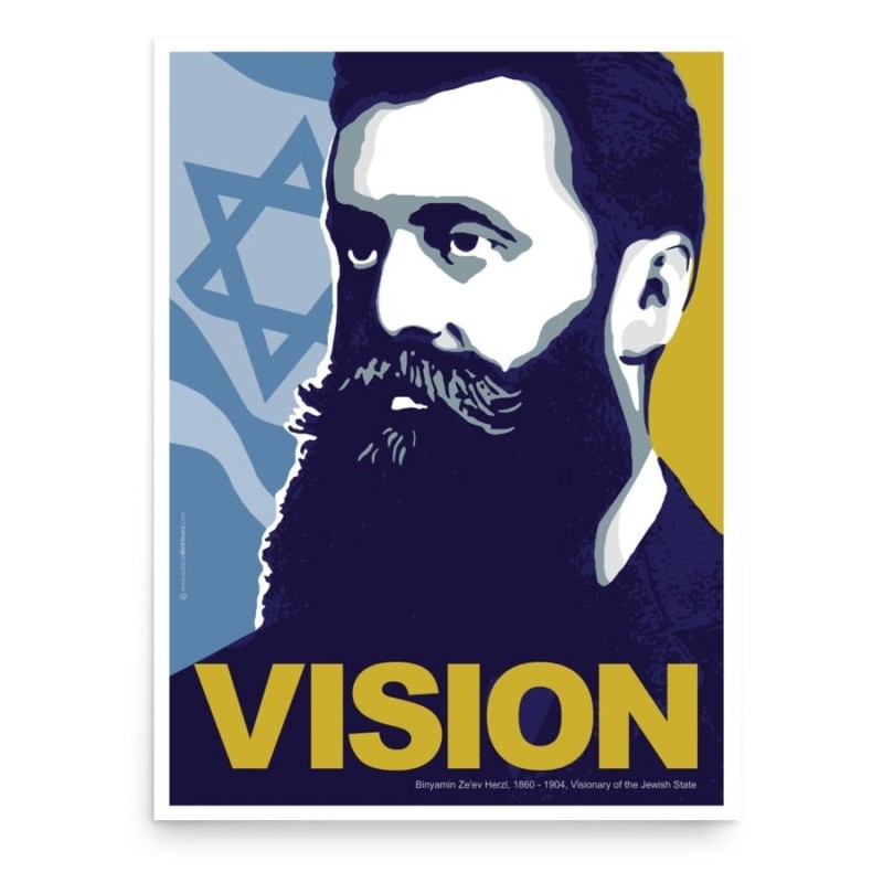 Theodor Herzl Poster - Vision