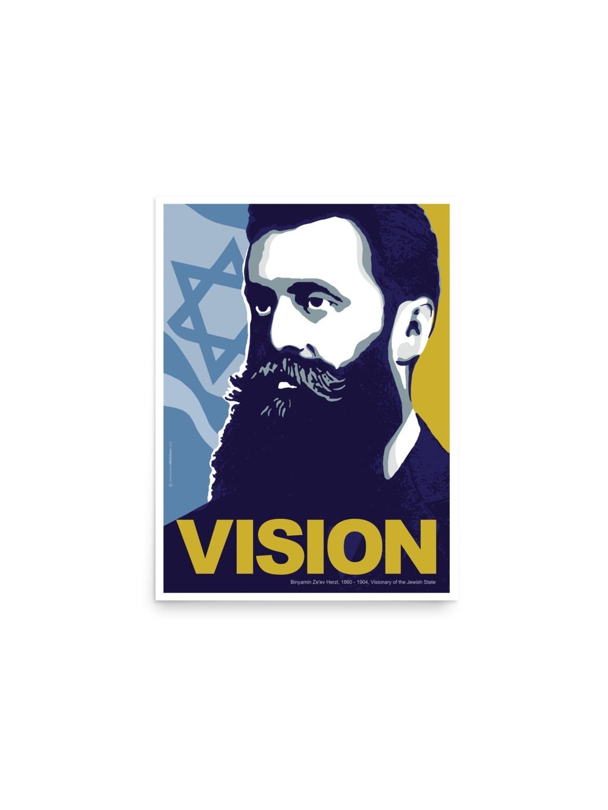 Theodor Herzl Poster - Vision