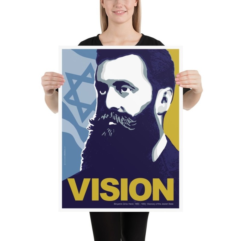 Theodor Herzl Poster - Vision