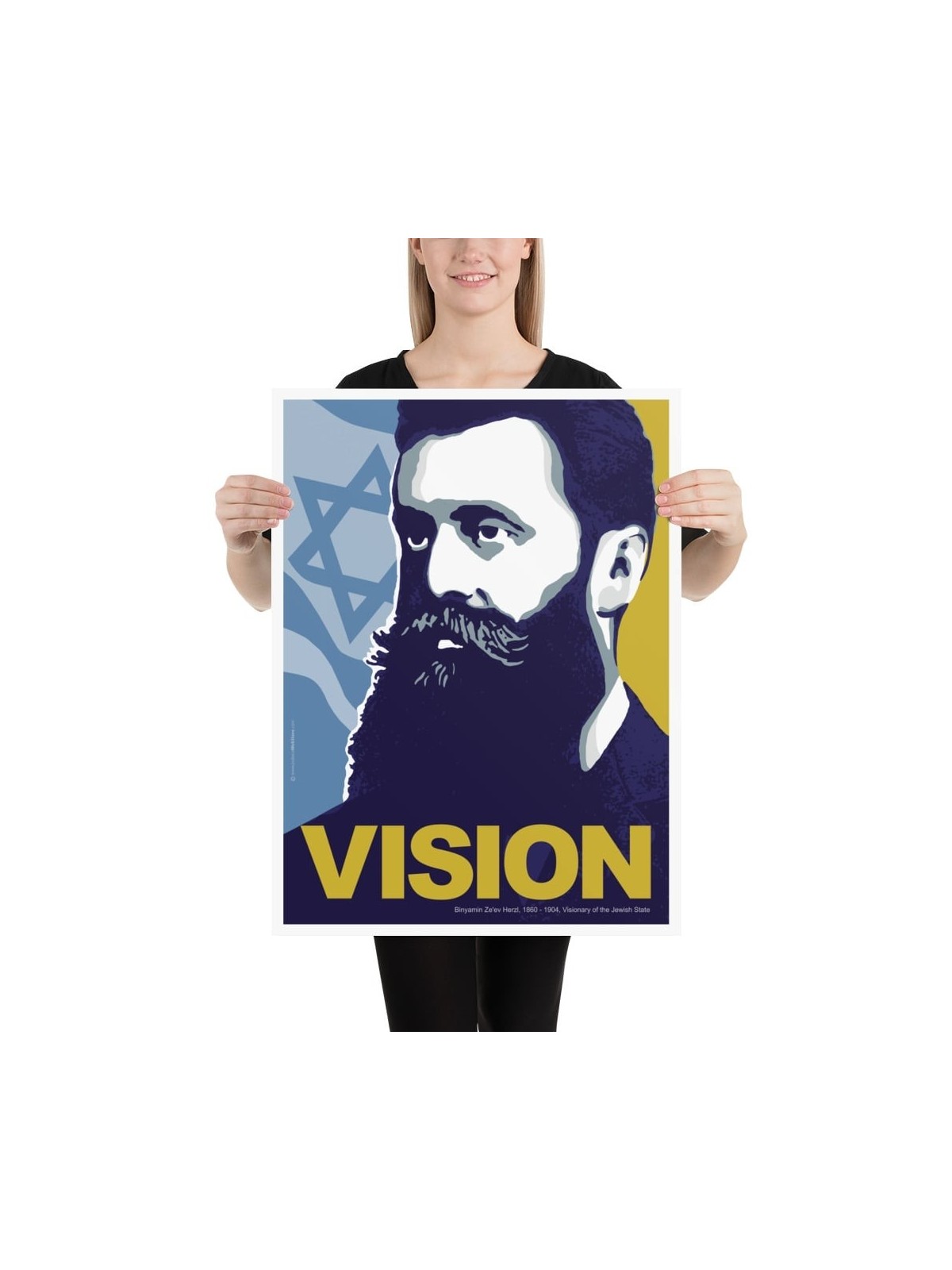 Theodor Herzl Poster - Vision