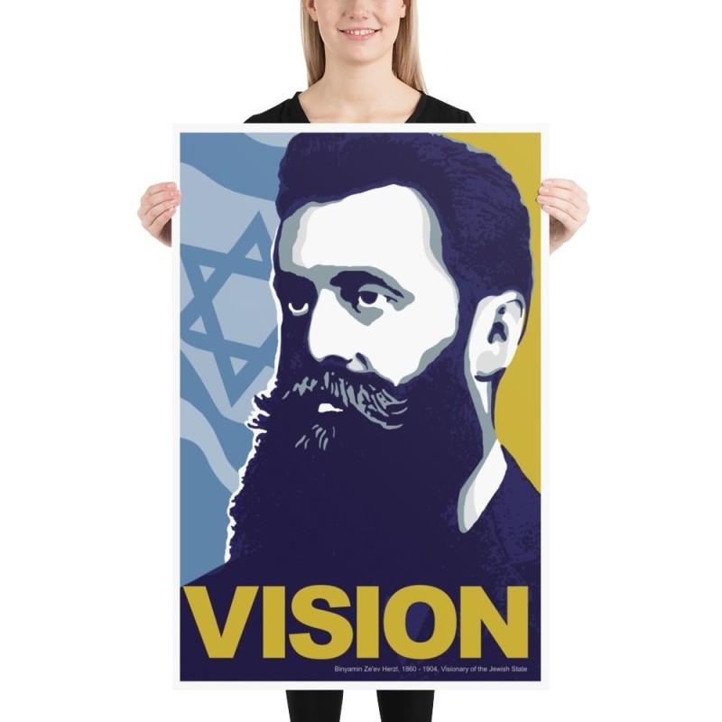 Theodor Herzl Poster - Vision