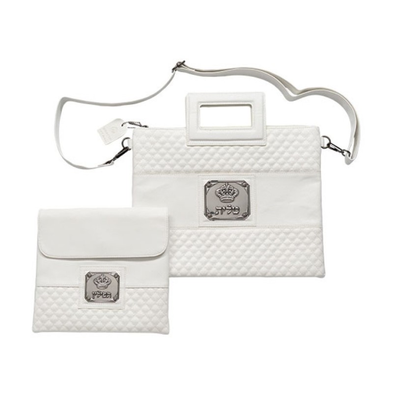 Faux Leather Tallit and Tefillin Bag Set ... | Jewish Gift from Israel