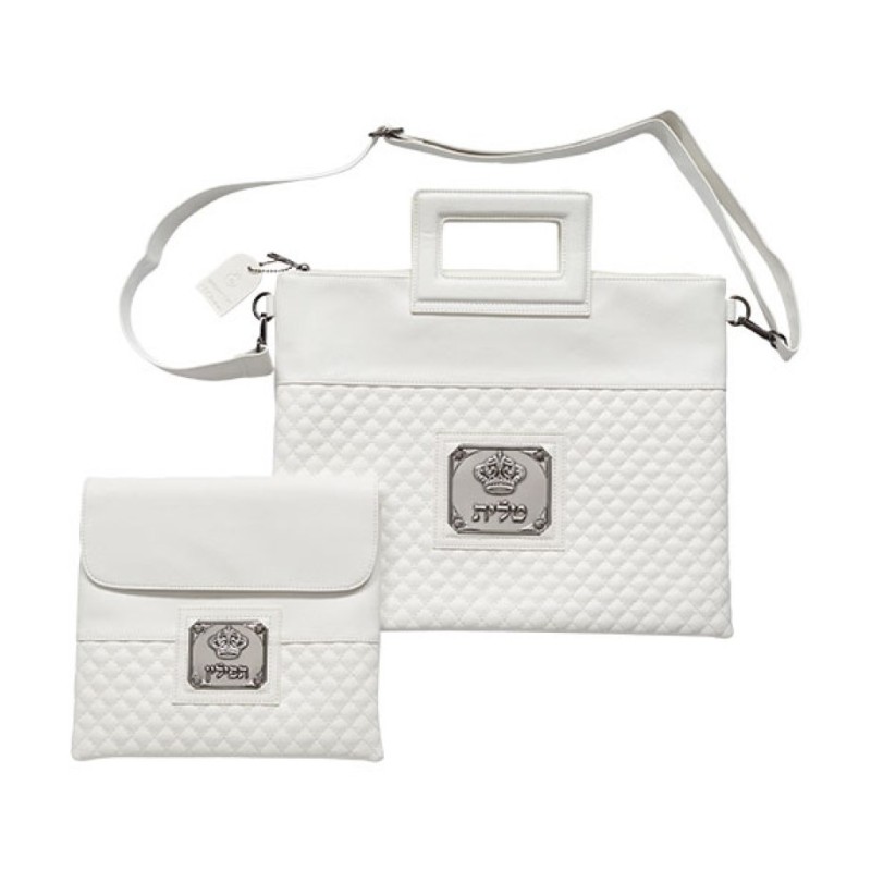Faux Leather Tallit and Tefillin Bag Set ... | Jewish Gift from Israel