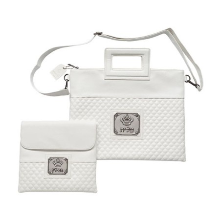 Faux Leather Tallit and Tefillin Bag Set ... | Jewish Gift from Israel
