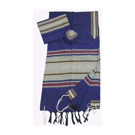 Gabrieli Handwoven Cotton Blue Tallit ... | Gabrieli Hand Woven Tallit