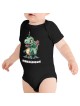 Hanukkah Menorasaurus Short Sleeve Baby Bodysuit Onesie