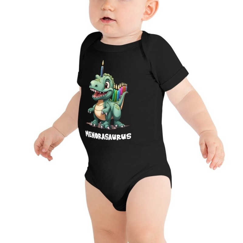 Hanukkah Menorasaurus Body à manches courtes pour bébé Onesie