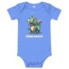 Hanukkah Menorasaurus Short Sleeve Baby Bodysuit Onesie