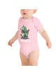 Hanukkah Menorasaurus Short Sleeve Baby Bodysuit Onesie