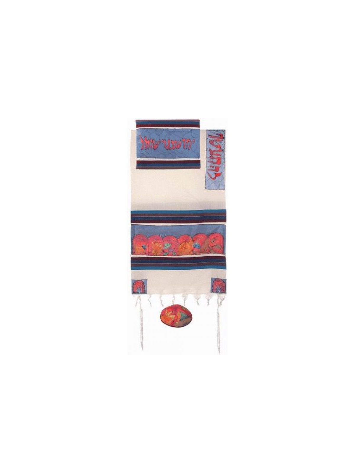 Yair Emanuel Woven Cotton and Hand Painte... | Jewish Gift from Israel