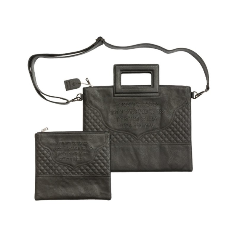 Faux Leather Tallit Tefillin Bag and Shou... | Jewish Gift from Israel
