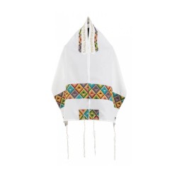 Colorful Geometric Tallit Set By Ronit Gur | Modern Tallits