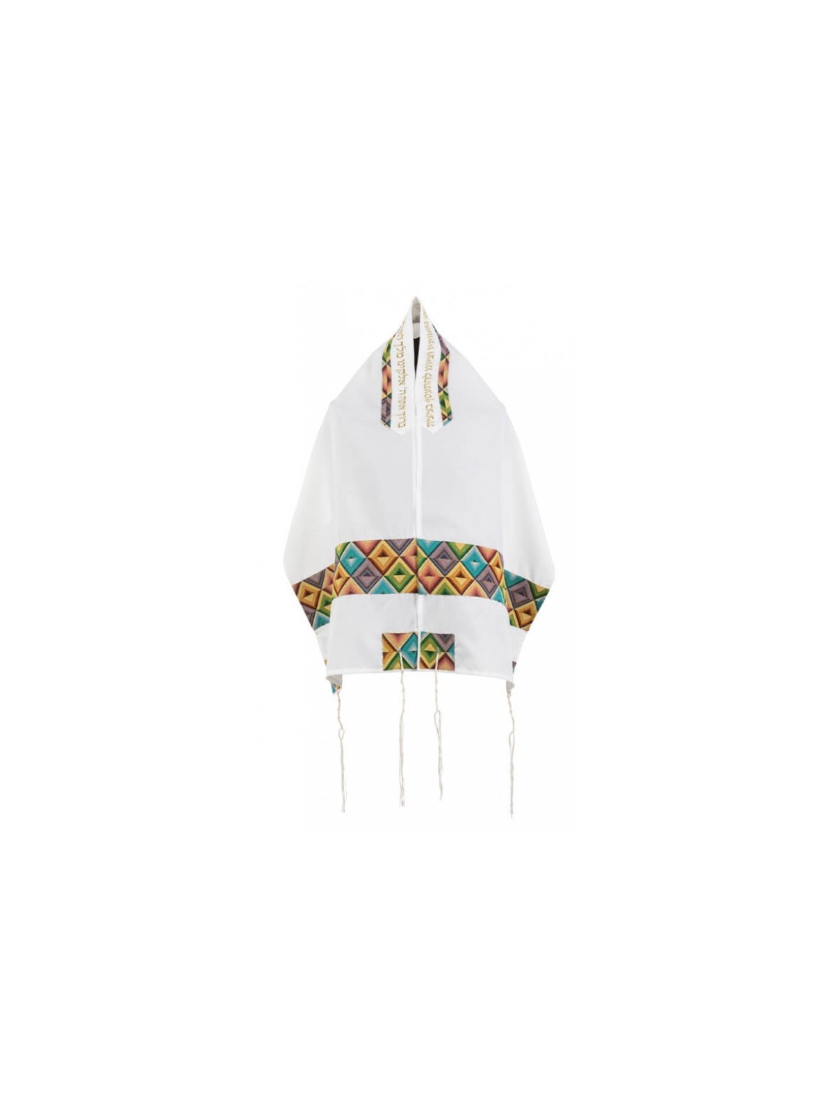 Colorful Geometric Tallit Set By Ronit Gur | Modern Tallits