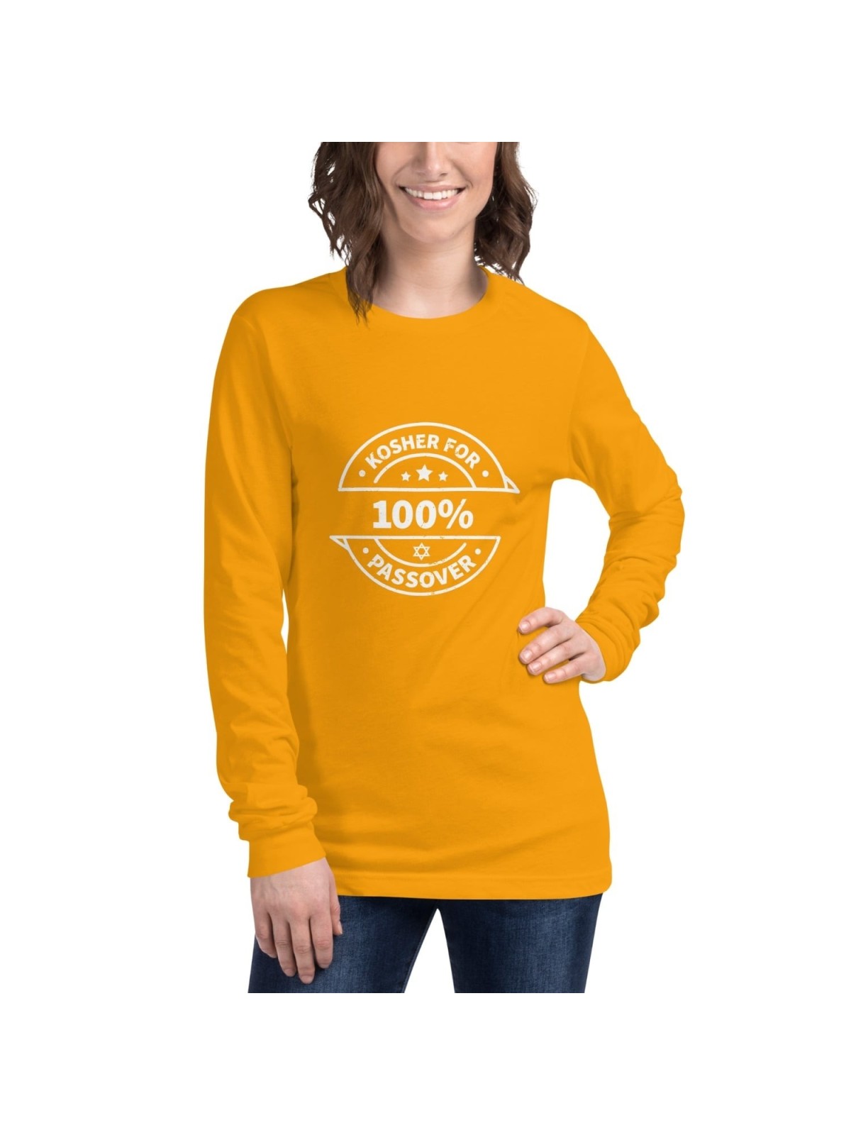 100% Kosher for Passover Unisex Long Sleeve Tee