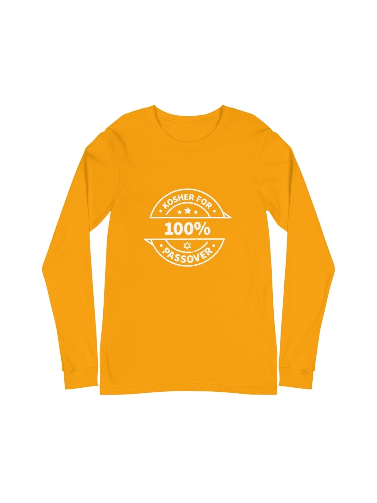 100% Kosher for Passover Unisex Long Sleeve Tee