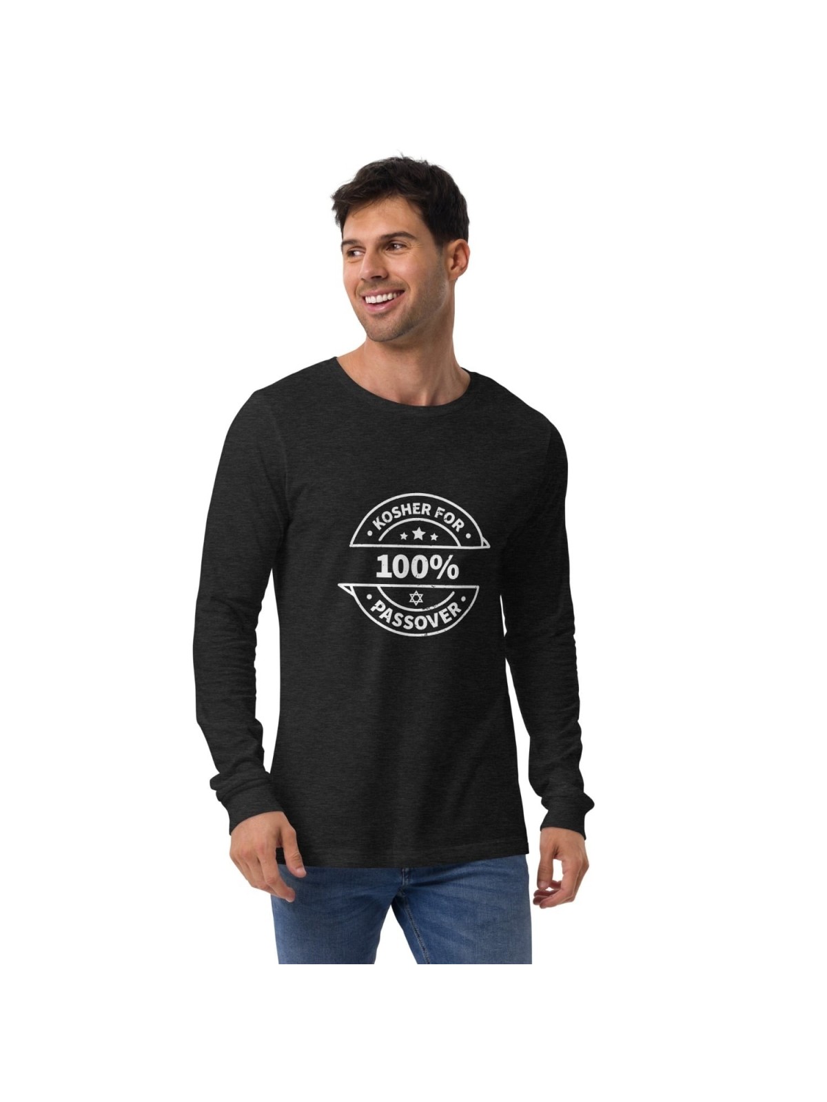 100% casher pour le tee-shirt unisexe à manches longues de Pâque