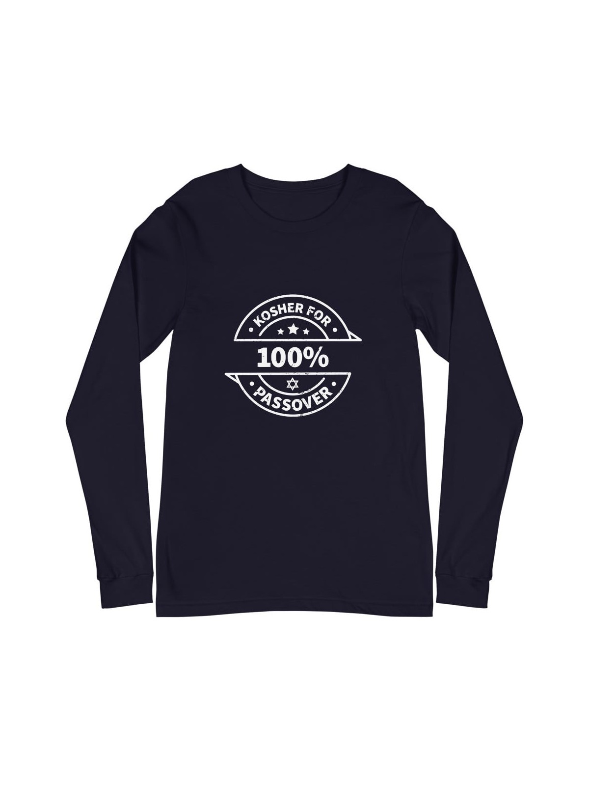 100% Kosher for Passover Unisex Long Sleeve Tee