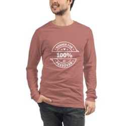 100% Kosher for Passover Unisex Long Sleeve Tee