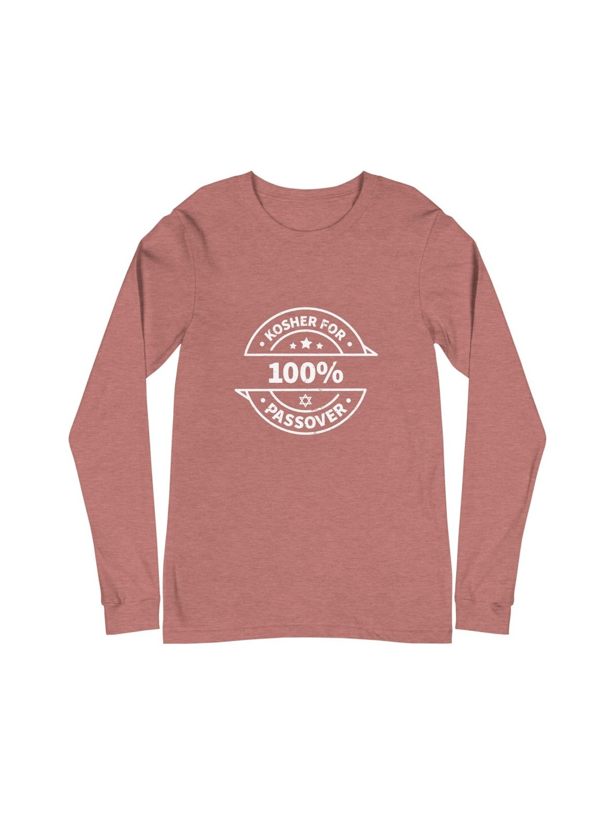 100% Kosher for Passover Unisex Long Sleeve Tee