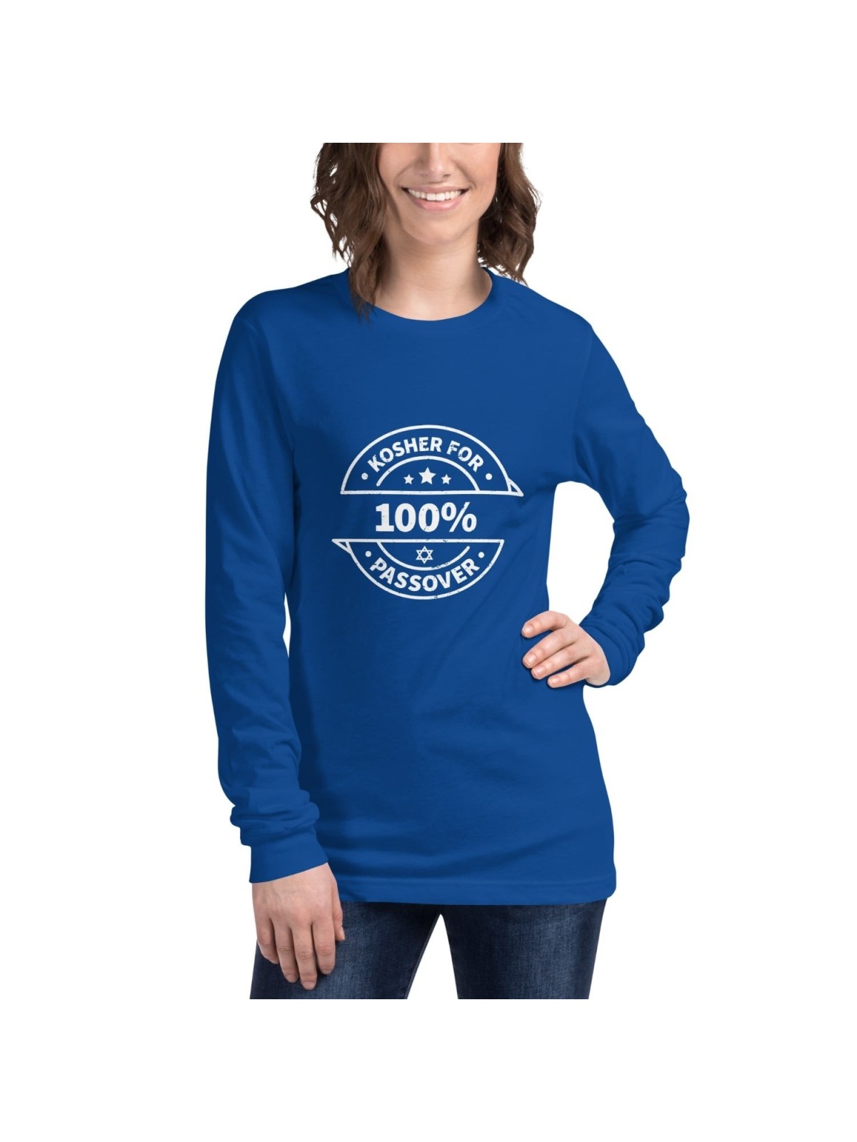 100% Kosher for Passover Unisex Long Sleeve Tee