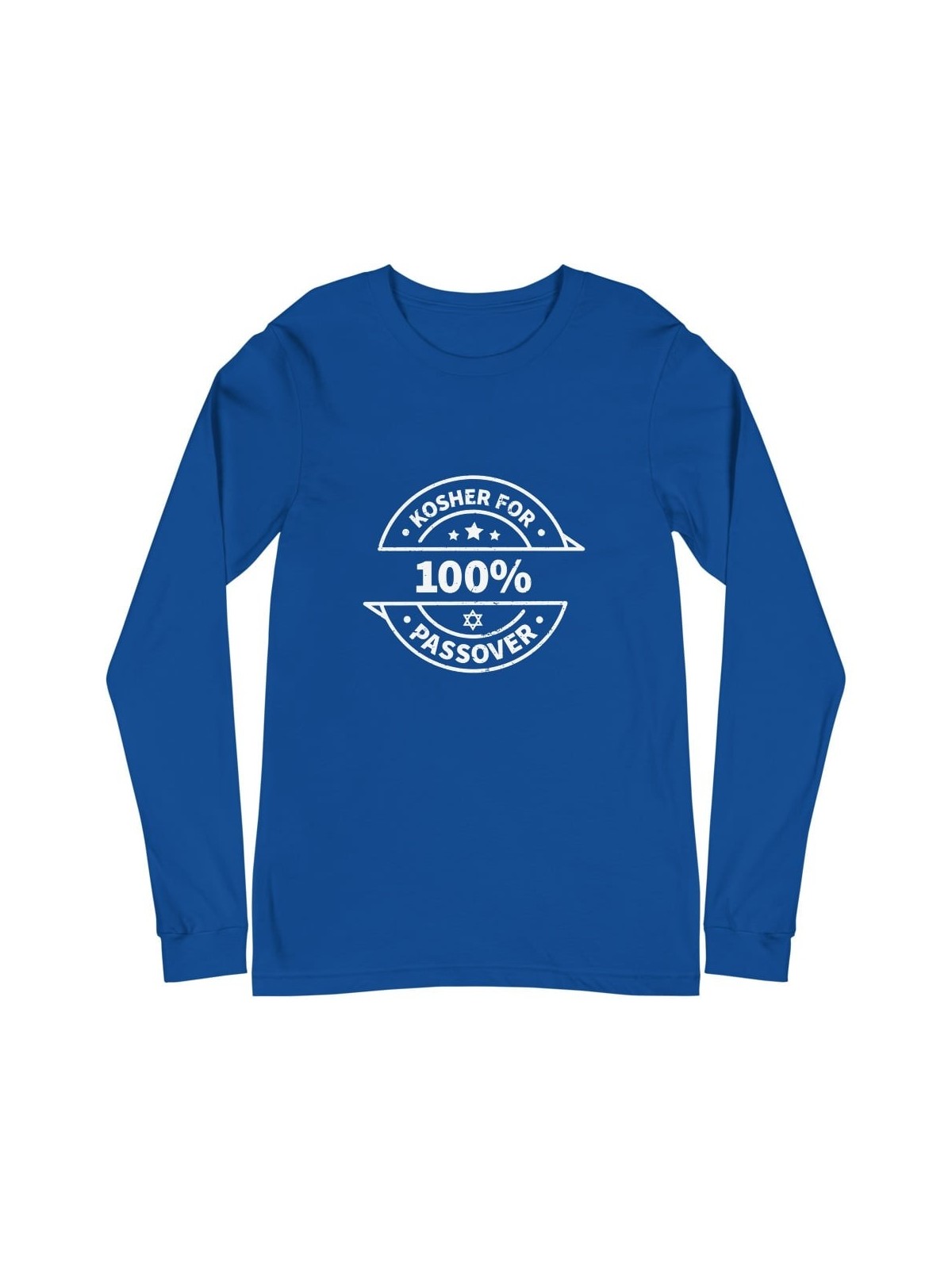 100% Kosher for Passover Unisex Long Sleeve Tee