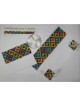 Colorful Geometric Tallit Set By Ronit Gur | Modern Tallits