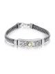Prière du voyageur et Porat Yosef : bracelet en argent sterling contre le mauvais œil pour hommes
