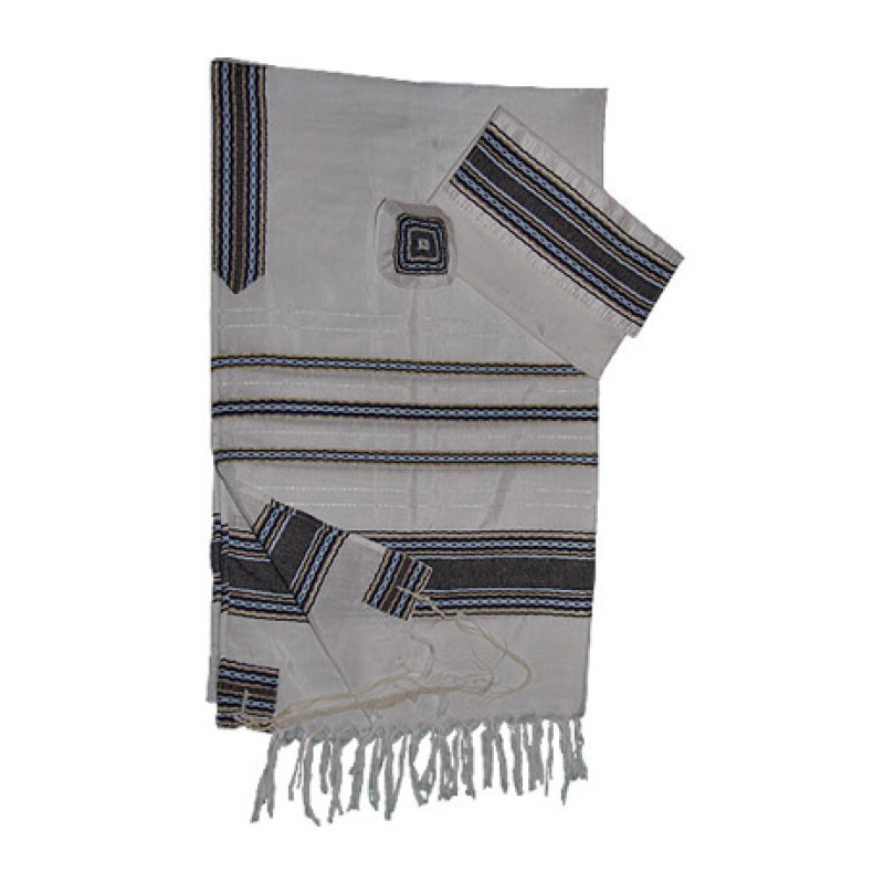 Gabrieli Handwoven White Silk Tallit S... | Gabrieli Hand Woven Tallit