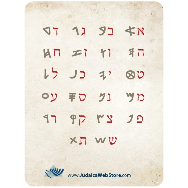 24K Gold-Plated Silver Ancient Biblical Hebrew Cut-Out Name Ring