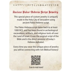 24K Gold-Plated Silver Ancient Biblical Hebrew Cut-Out Name Ring