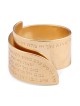 18K Gold-Plated Open Kabbalah Ring With 72 Names of God