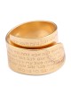 18K Gold-Plated Open Kabbalah Ring With 72 Names of God