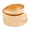 18K Gold-Plated Open Kabbalah Ring With 72 Names of God