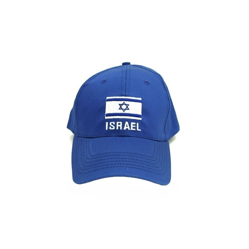 Casquette drapeau d'Israël (bleu)