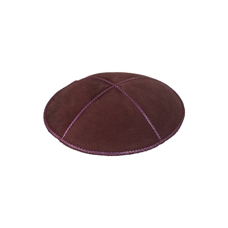 Wine Purple Suede Kippah