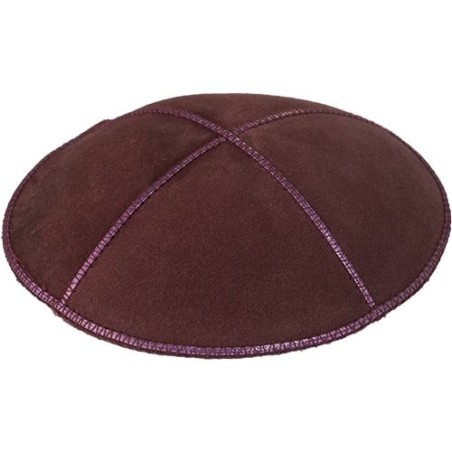 Wine Purple Suede Kippah