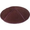 Wine Purple Suede Kippah