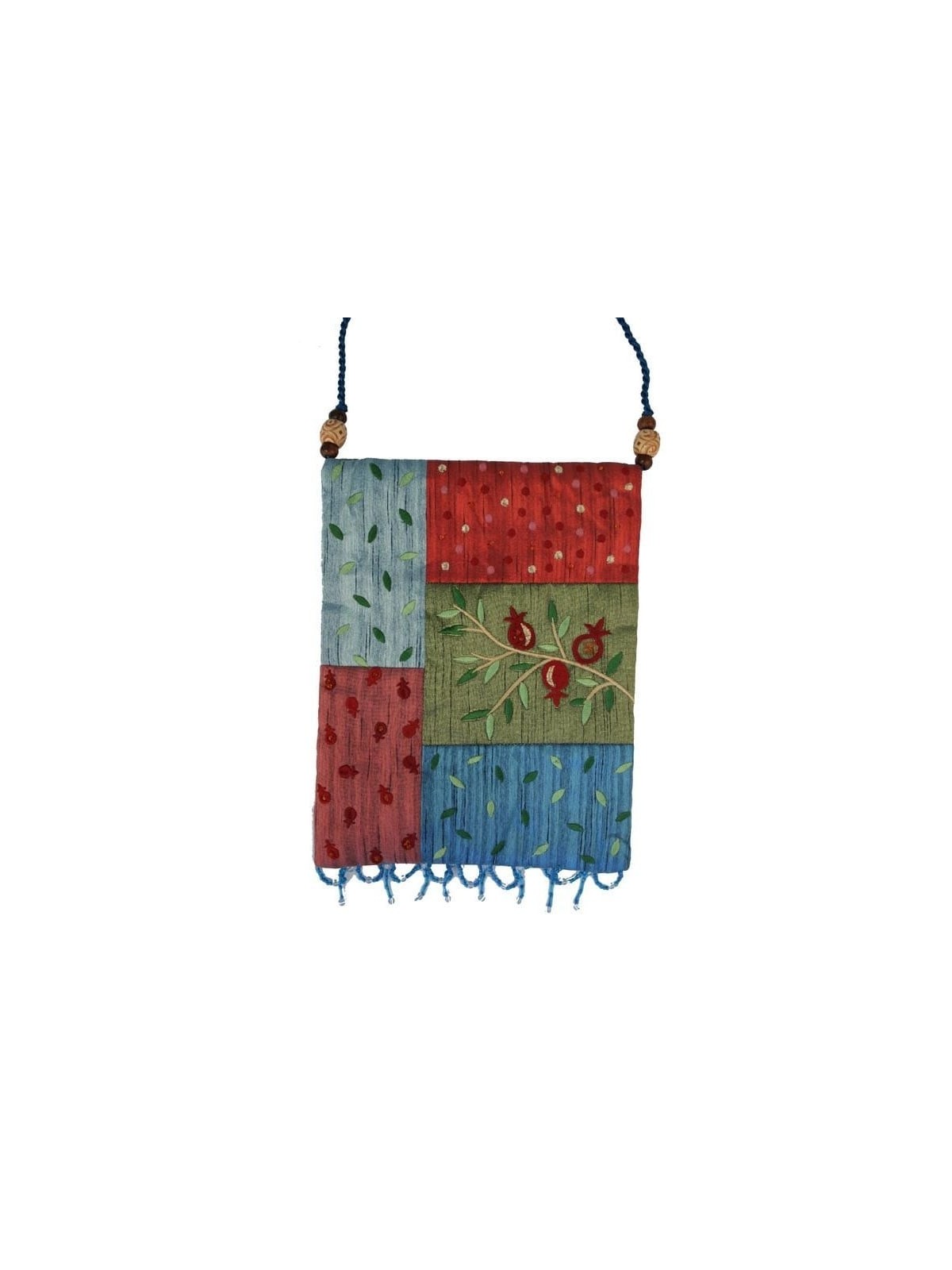 Yair Emanuel Applique Embroidered Bag - Pomegranates