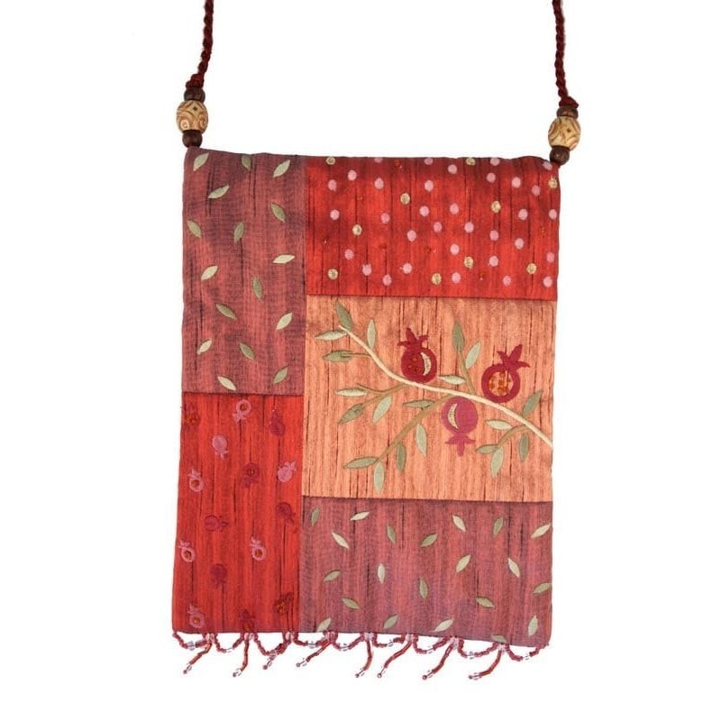 Yair Emanuel Applique Embroidered Bag - Pomegranates