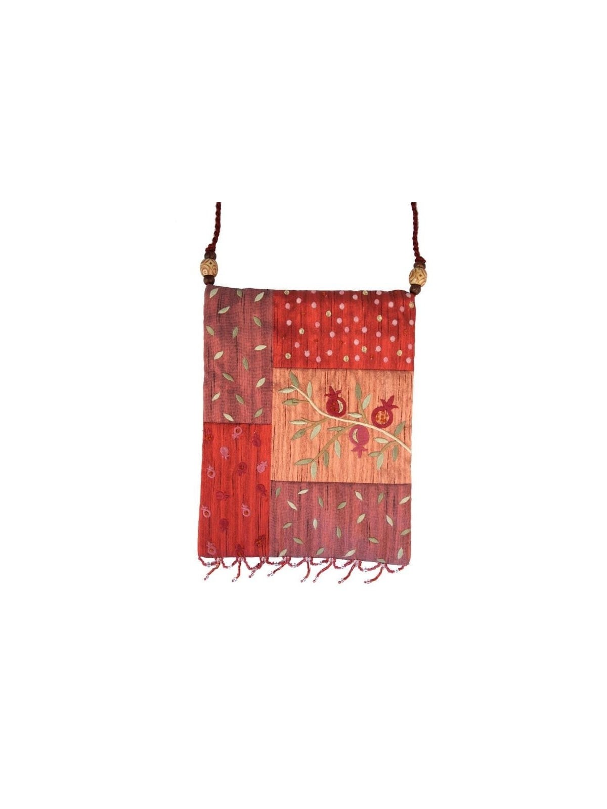 Yair Emanuel Applique Embroidered Bag - Pomegranates