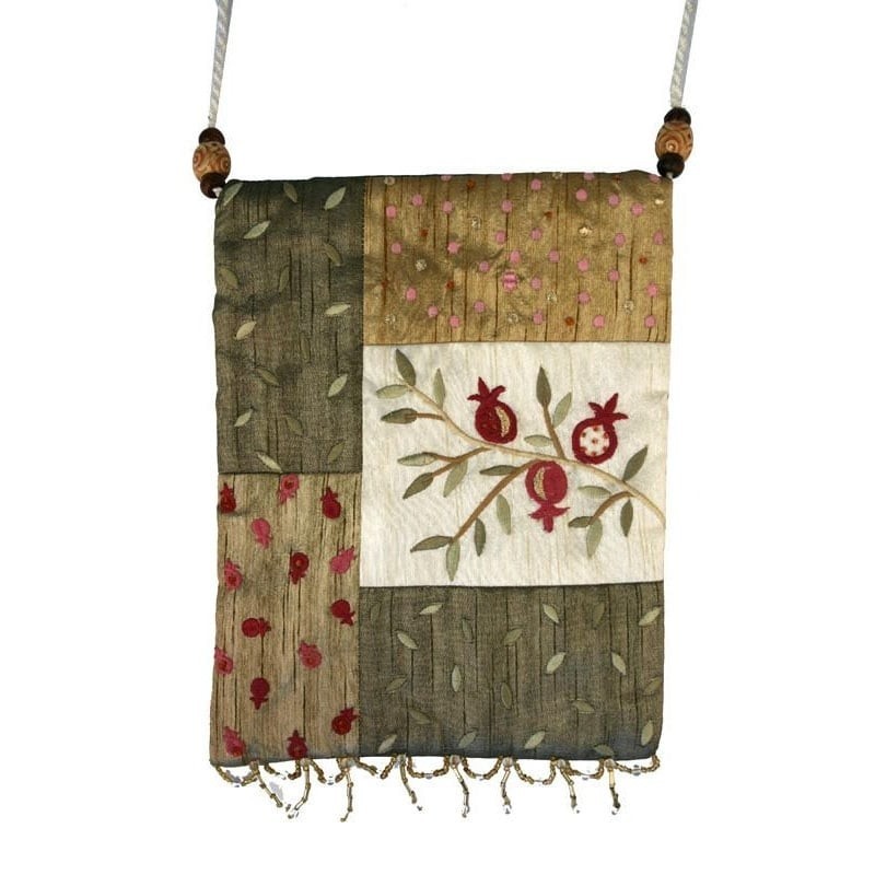 Yair Emanuel Applique Embroidered Bag - Pomegranates