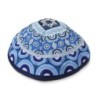 Yair Emanuel Embroidered Silk Kippah - Stars of David
