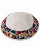 Yair Emanuel Embroidered Silk Kippah - Geometrical