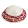 Yair Emanuel Embroidered Silk Kippah - Geometrical