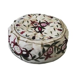 Yair Emanuel Embroidered Hat - Pomegranates White