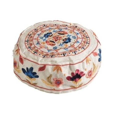 Chapeau Brodé Yair Emanuel - Blanc Oriental