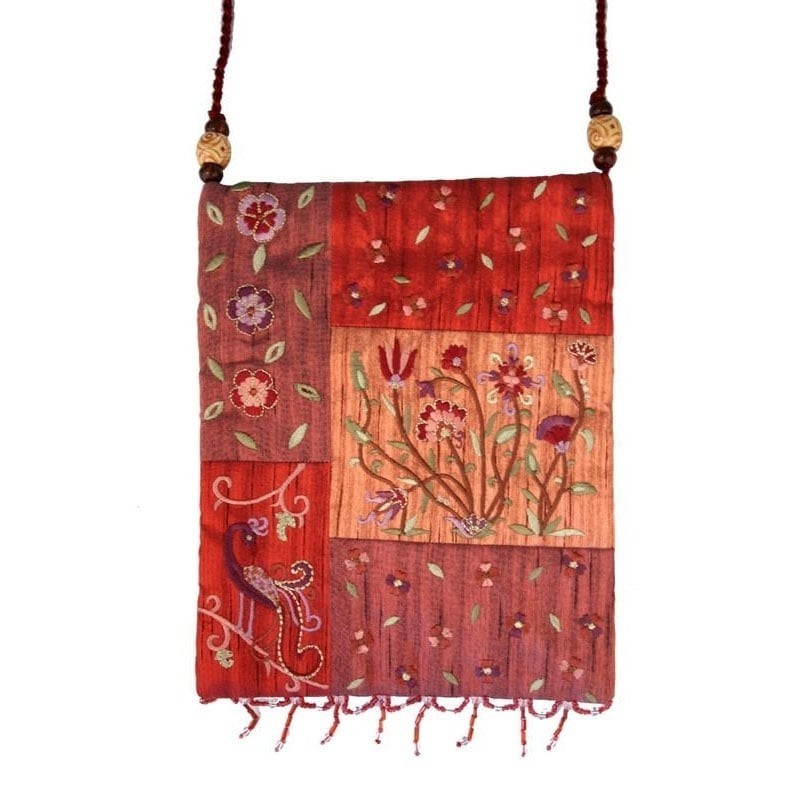 Sac Brodé Applique Yair Emanuel - Fleurs