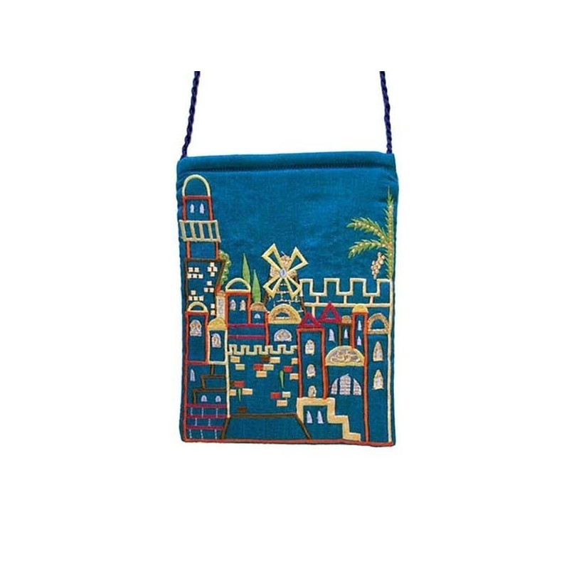 Jerusalem: Yair Emanuel Embroidered Passport Bag