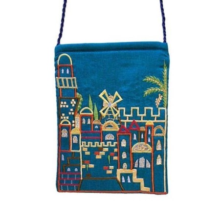Jerusalem: Yair Emanuel Embroidered Passport Bag