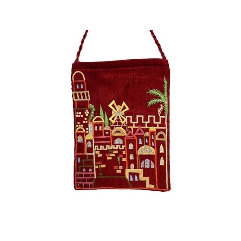 Jerusalem: Yair Emanuel Embroidered Passport Bag